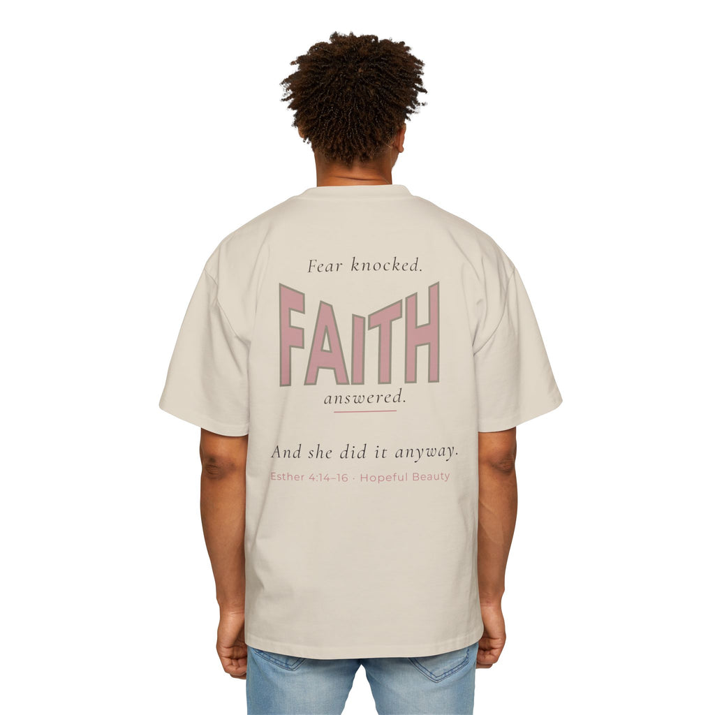 Faith Graphic Tee — "And She Did" Inspirational Christian Shirt