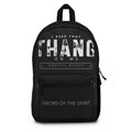 Sword of the Spirit Backpack — "I Keep That Thang On Me" Faith Graphic