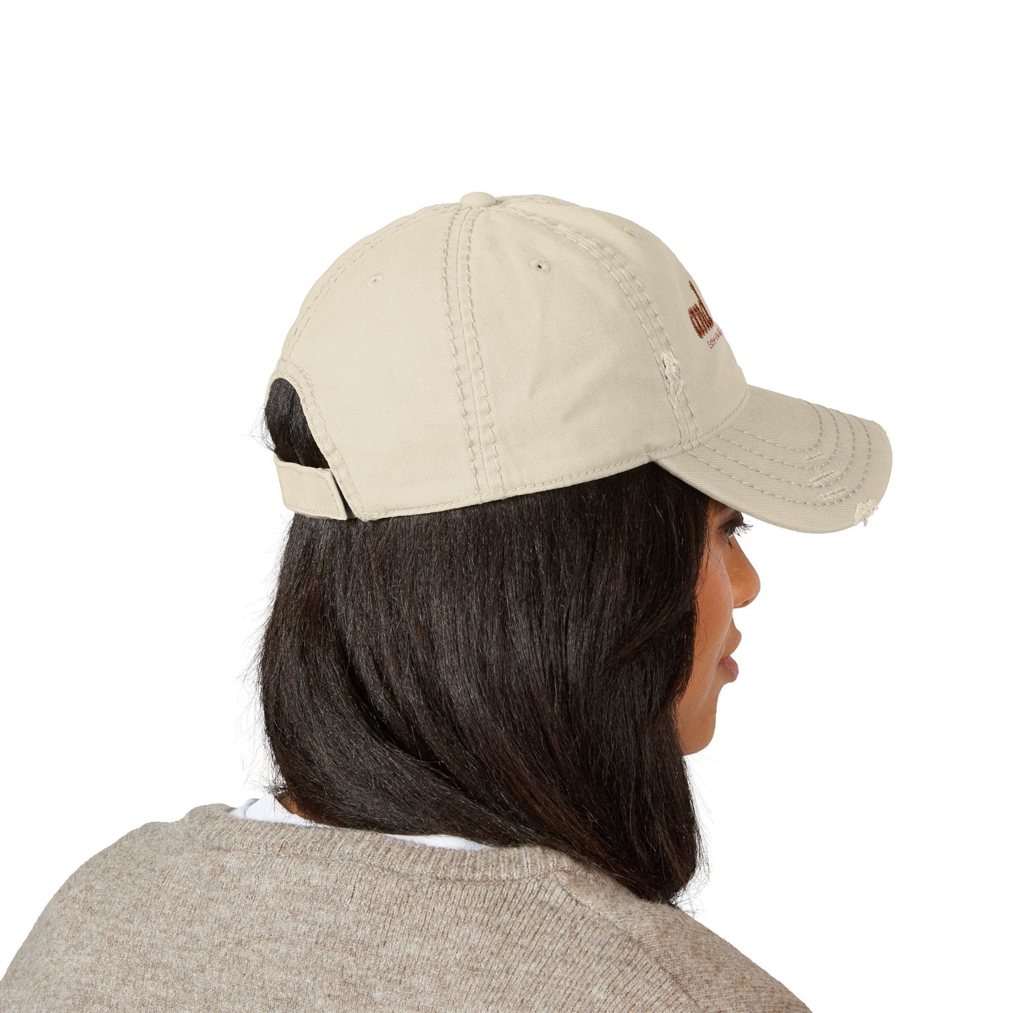 and did... Distressed Embroidered Dad Hat
