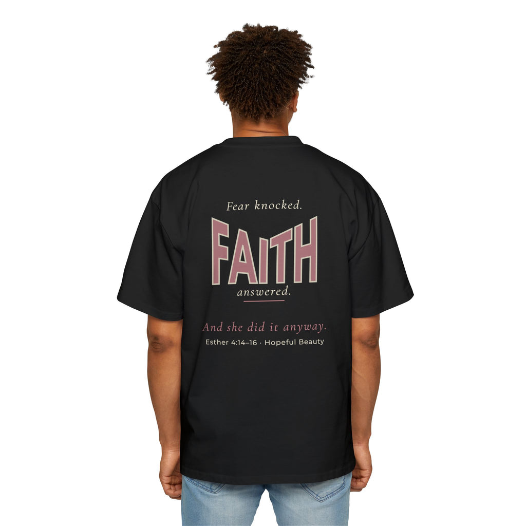 Faith Graphic Tee — "And She Did" Inspirational Christian Shirt