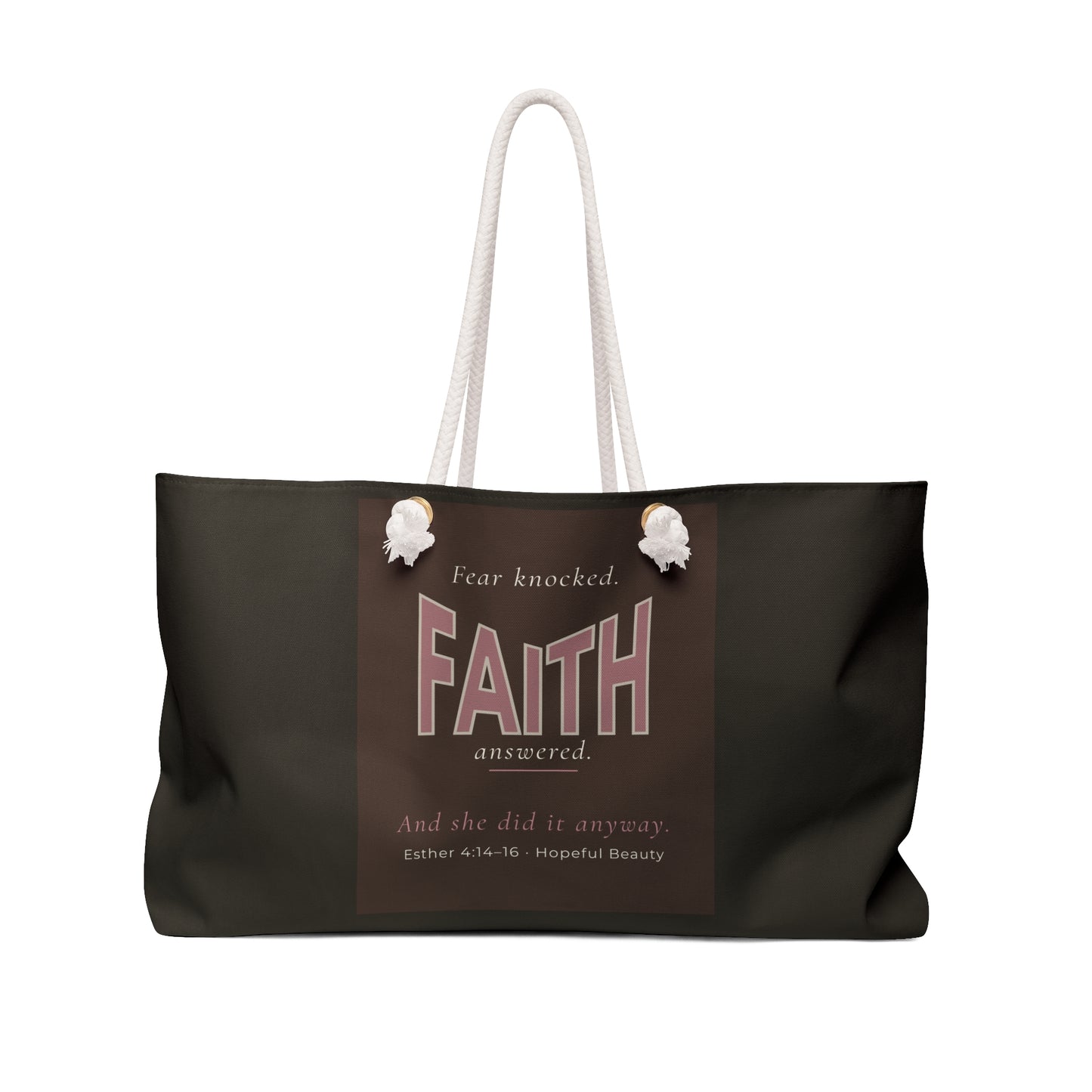 Traveling Faith Weekend Bag Travel Tote