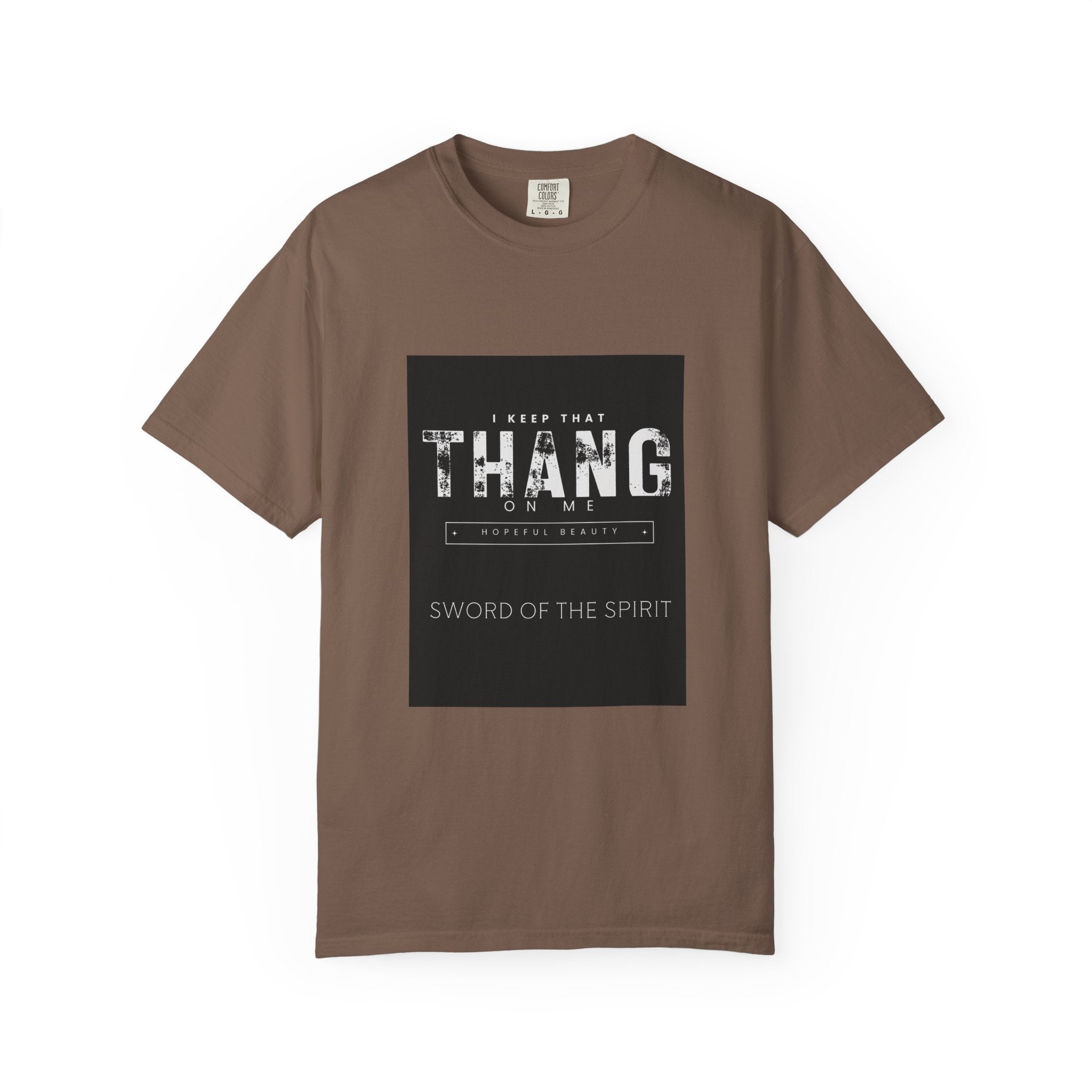 Sword of the Spirit T-Shirt — "I Keep That Thang On Me" Christian Faith Graphic Tee