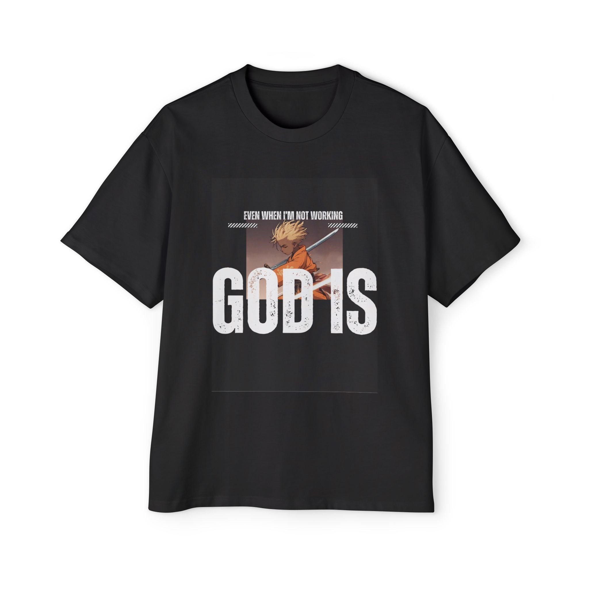 God Is T‑Shirt — Faith Graphic Oversized Tee ("God Is")
