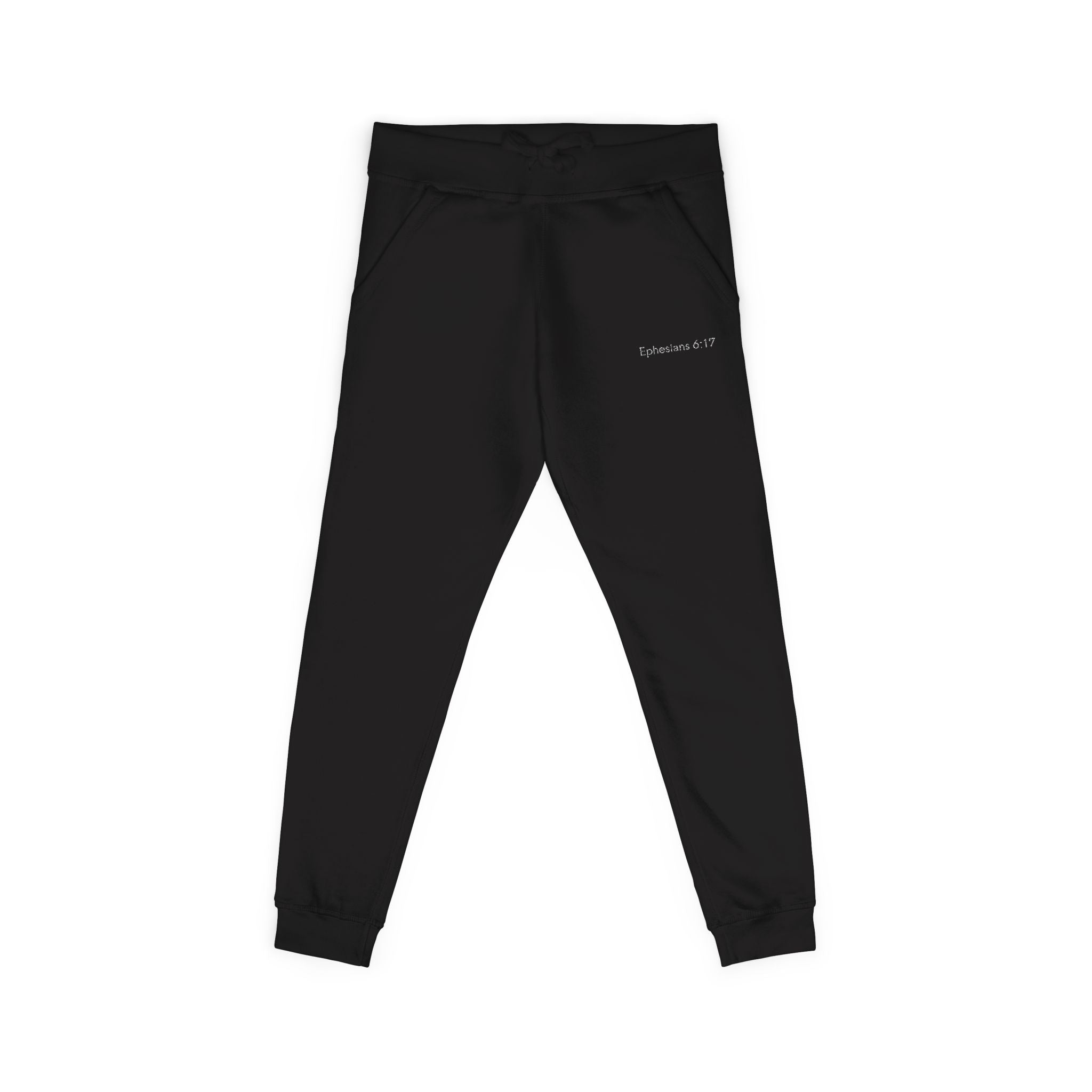 Embroidered Fleece Sweatpants — Cozy Minimalist Joggers