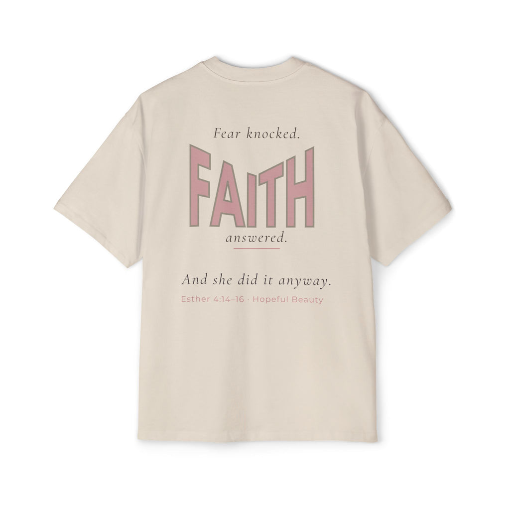 Faith Graphic Tee — "And She Did" Inspirational Christian Shirt