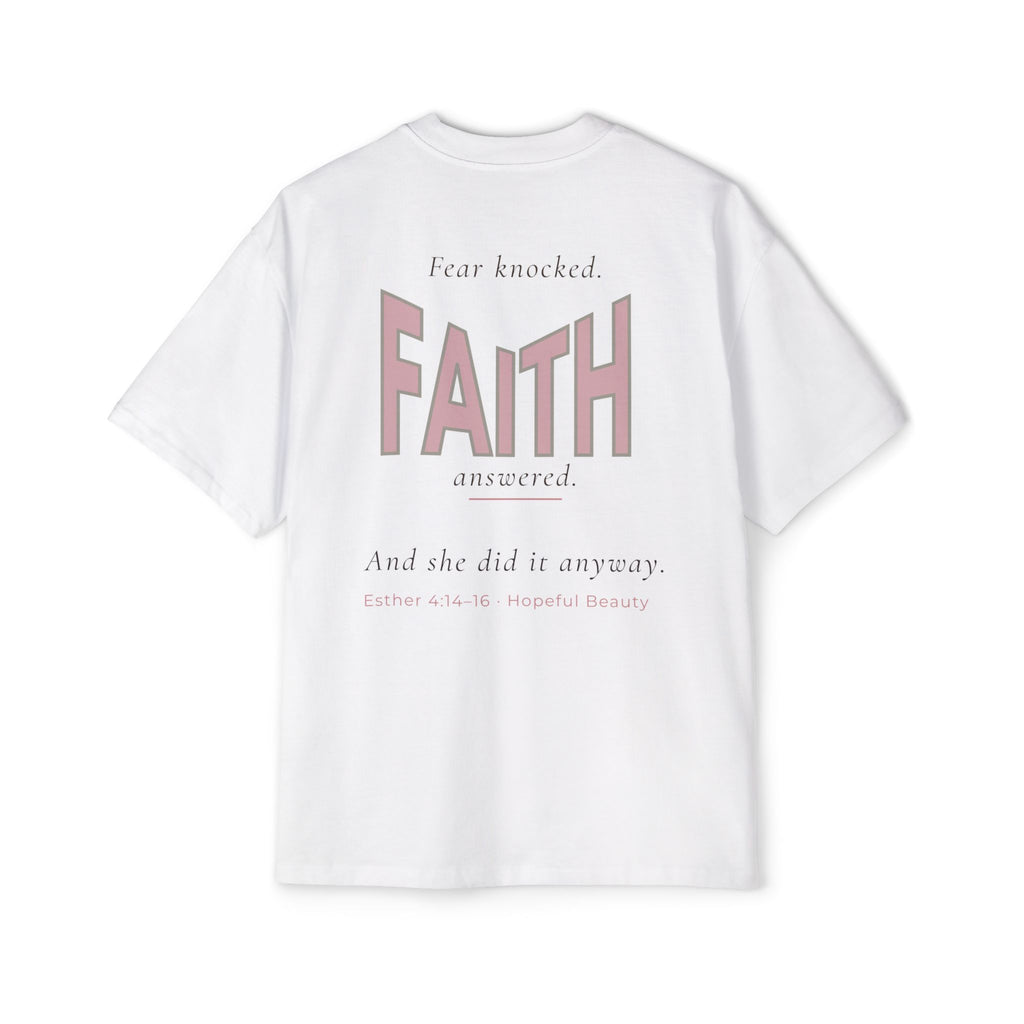 Faith Graphic Tee — "And She Did" Inspirational Christian Shirt