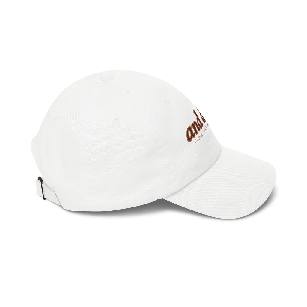 Dad Cap — Embroidered “and did…” Motivational White Baseball Hat