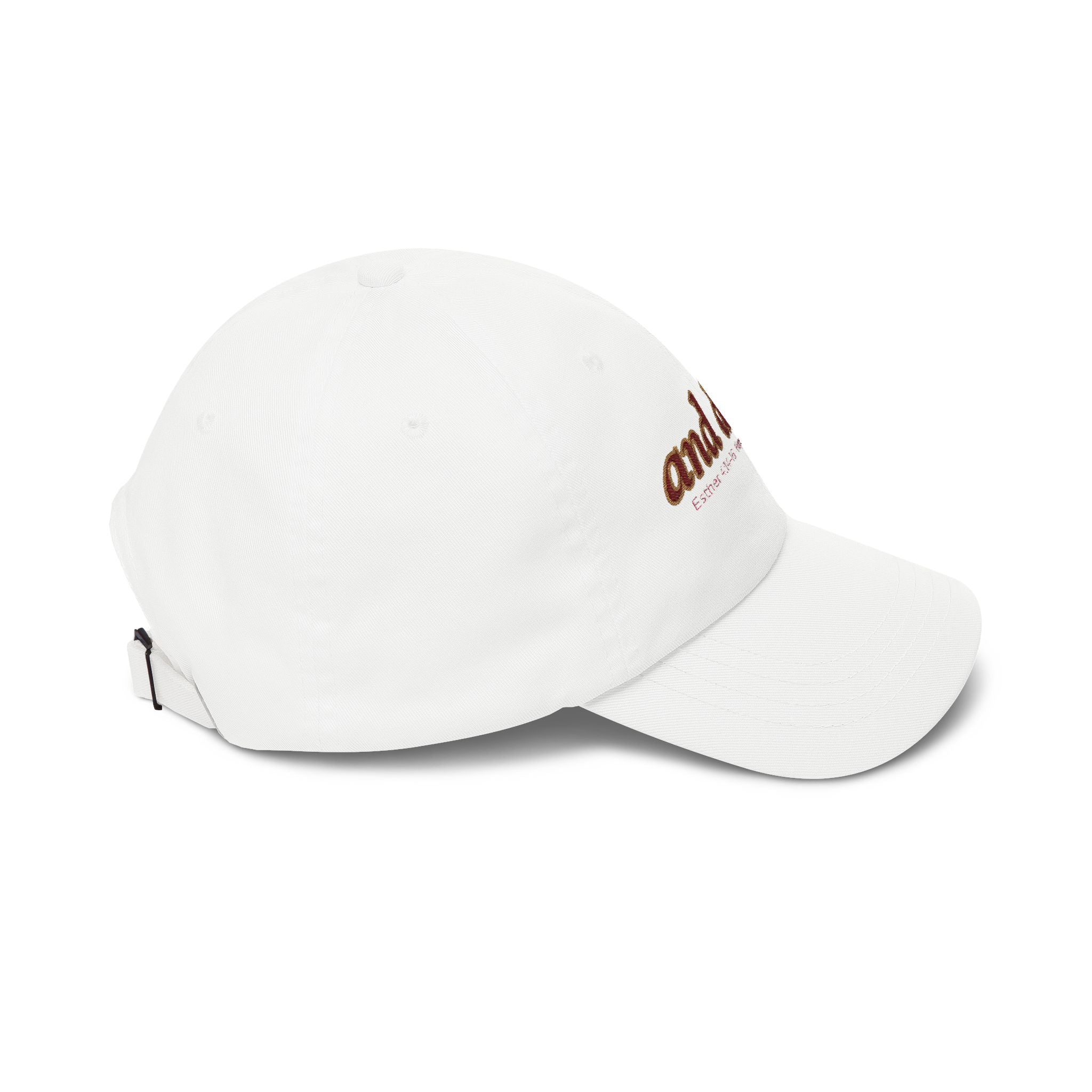 Dad Cap — Embroidered “and did…” Motivational White Baseball Hat