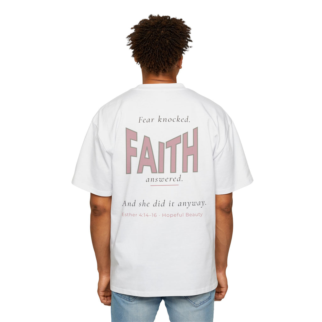 Faith Graphic Tee — "And She Did" Inspirational Christian Shirt