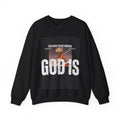 God Is Working Sweatshirt, Unisex Crewneck, Faith-Based Fashion, Comfortable Layering, Gift for Believers, Perfect for Sundays