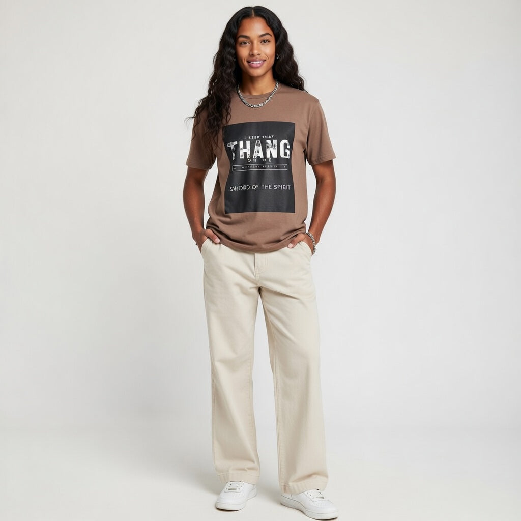 Sword of the Spirit T-Shirt — "I Keep That Thang On Me" Christian Faith Graphic Tee