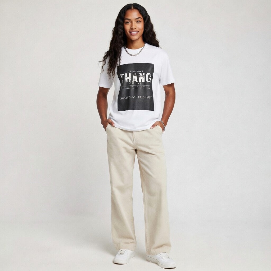 Sword of the Spirit T-Shirt — "I Keep That Thang On Me" Christian Faith Graphic Tee